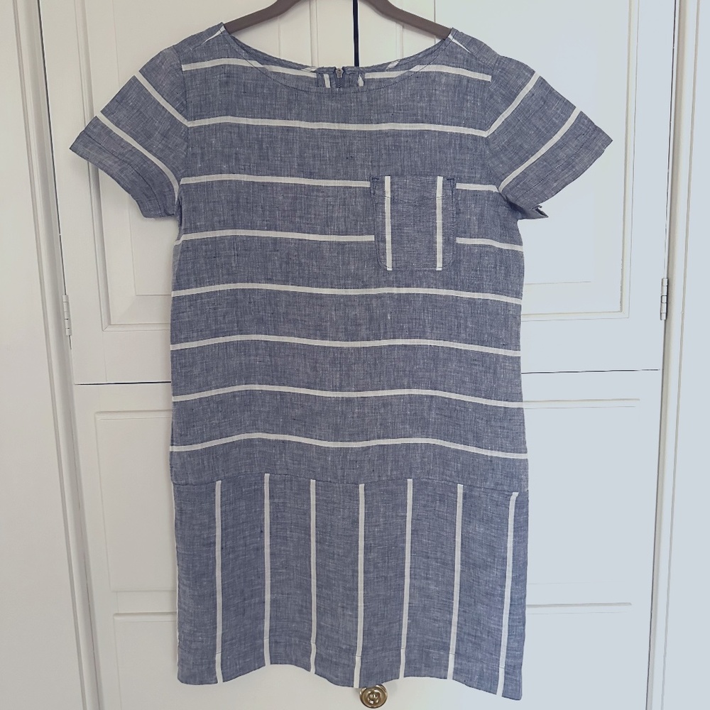 Loft Lou & Grey Linen Shift Dress, Size XS